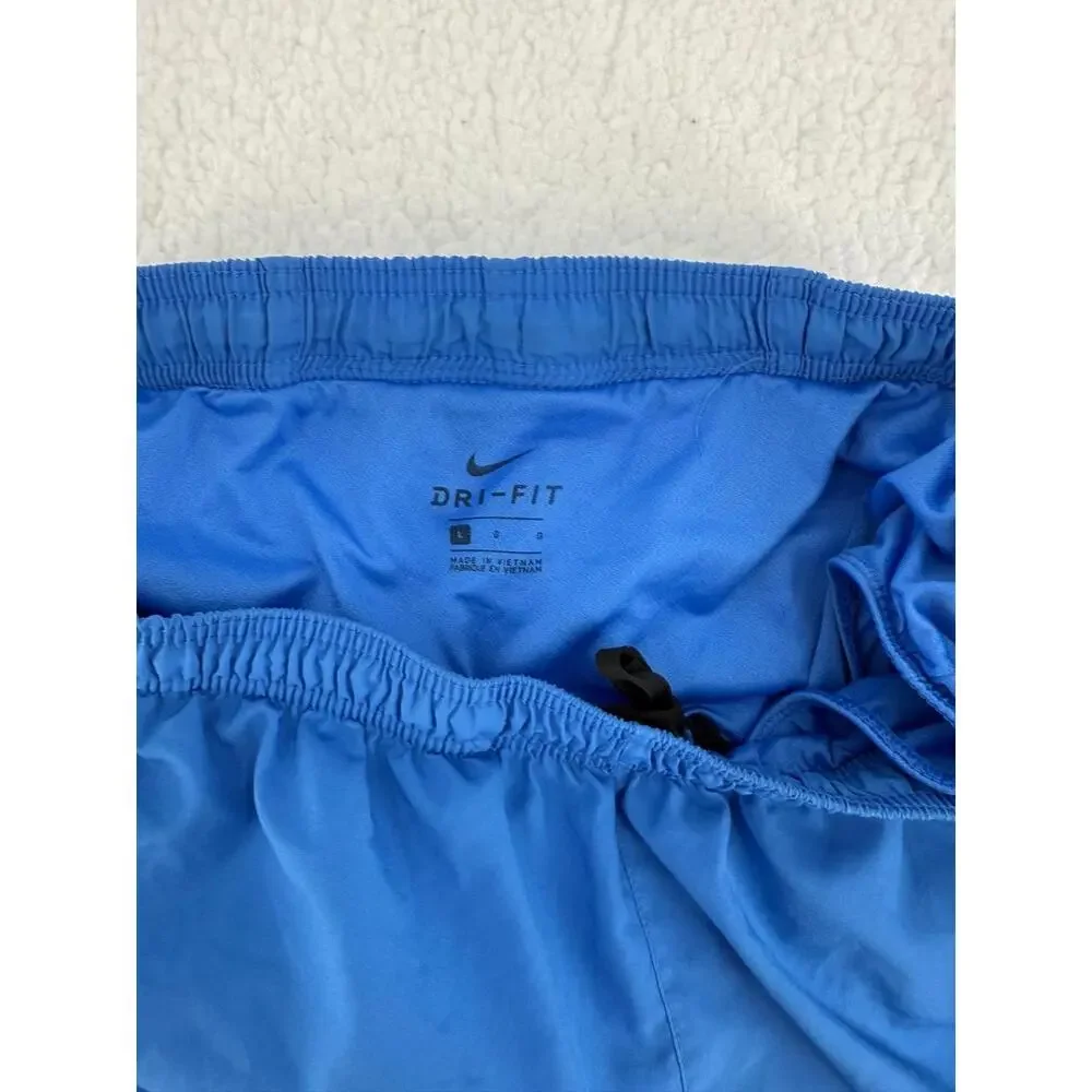 Nike‎ Blue Nike Logo Elastic Waistband Athletic Casual Shorts Size Large Women